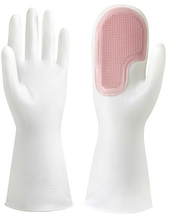 Guantes Para Fregar, Guantes Reutilizables Para El Hogar, Guantes Limpios De PVC, Antideslizantes, Con Aislamiento Térmico, Resistentes Al Desgaste, Guantes Para Lavar Platos Para Cocina