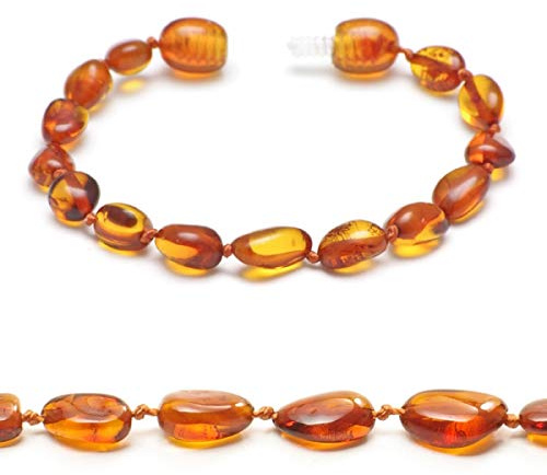 Bernstein Armband aus echtem Ostsee Bernstein – Handgefertigter Naturstein Perlenschmuck – Anti-Stress Glücksstein & Ostsee Schmuck – Geschenkidee für Damen, Herren & Familie