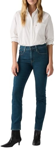 Levi's 724 High Rise Straight, Jeans Donna, Torn Ball Gown, 32W / 32L