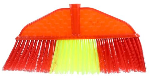 ROMISBABA Ergonomic Grip Plastic Broom Head Soft Bristle Sweep Broom for Indoor Outdoor Use Dog Hair Remover