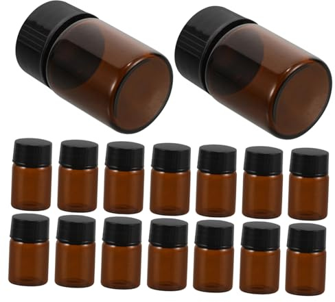 Mikinona 100st 2ml Brun Tomma Makeupflaskor Glas Subpackaging Flaskor Kramflaskor