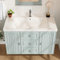 Armario para lavabo con 3 cajones, mucho espacio de almacenamiento, color verde, 78,5 x 46 x 46,8 cm