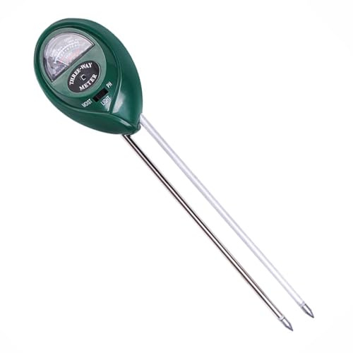 klahh 3 in 1 Soil Tester Moisture/Light/pH Tester Care Plant Soil Testing Kit Hygrometer Sensor for Garden Outdoor Vegetable Farm