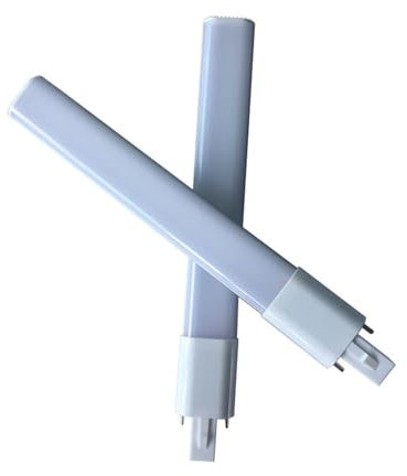 JCKJWL Lot de 2 ampoules LED G23 à intensité variable, tube carré 8 W, tête GX23, lampe PL horizontale ultra-mince avec couvercle PC Éclairage de grande surface(Natural White 4000K,G23)