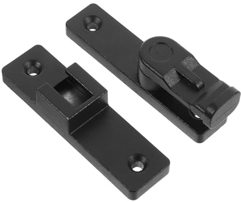 SEWACC Verrou de Porte Coulissant Inox sans Perçage Serrure Intérieure Sécurisée pour Salle de Bain Chambre Cuisine Installation Facile et Fonctionnement