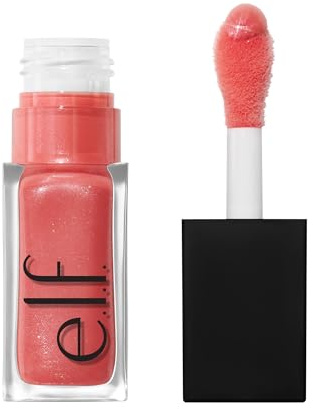 e.l.f. Glow Reviver Plumping Lip Oil, getöntes Lippenöl mit aufpolsternder Wirkung und Hochglanz-Finish, mit Jojobaöl, vegan und tierversuchsfrei, Papayarazzi