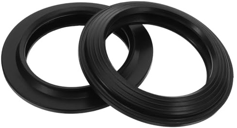 VILLCASE 2 Pezzi Kit Guarnizioni in Gomma per Wc Sigilli Valvola Scarico Resistenti e Durevoli di Tenuta Anti-perdita per Bagno e Camper Installazione Rapida e Affidabile