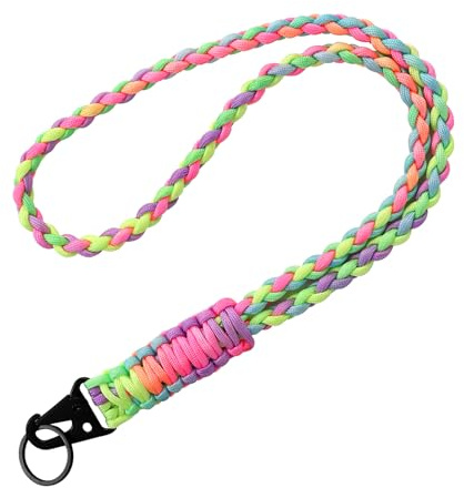 ZhuoFan Cordino per Cellulare Telefono Universale Portachiavi Paracord,Rimovibile Cordino Tracolla Collana Collo Catena Laccio,Telefono per Maggior Parte,chiavi,Carte d'Identità,Viaggi,Colore