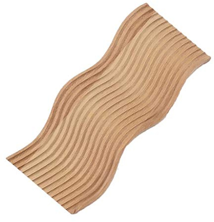 SHYYOULQE Planche à pain en bois massif ondulé à l'eau, plateaux à dessert, coffre-fort et paniers à pain pour comptoir de cuisine