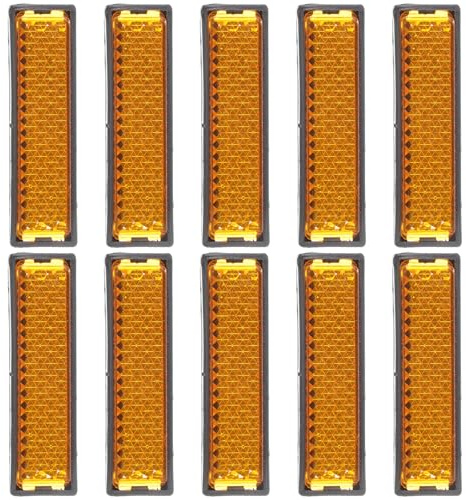 SHINYPASING 20 Pezzi Catarifrangenti per Pedali in Plastica, Riflettori per Biciclette Compatti e Resistenti, Accessori Sicurezza Ciclismo per Guida Notturna