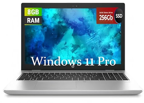 HP ProBook 650 G5 Business Laptop, 15,6 pollici, display FHD (1920 x 1080), Intel Core i5-8265U, 8 GB RAM, SSD da 256 GB, Windows 11 Pro (ricondizionato)