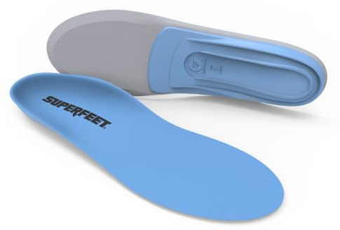 Superfeet All-Purpose Support Medium Arch Insoles | Trim-To-Fit Inserts for Medium Arches, Sculpted Heel Cup for Shock Absorption, Moisture-Wicking Cover, Wide Range of Footwear