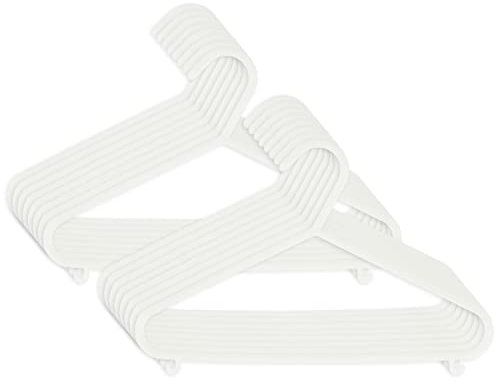 appendini bieco Bebé Bambino Hanger appendiabiti grucce di plastica per bambini per la conservazione guardaroba lunghezza armadietto 29,5 centimetri, 16 pezzi, bianco, stretto, ARTN 90.016.147
