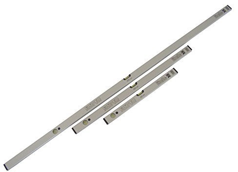 Libelle Wasserwaage - 60/100 / 200 cm - Silber, Aluminium, Traditional, 0,5mm/1m Genauigkeit