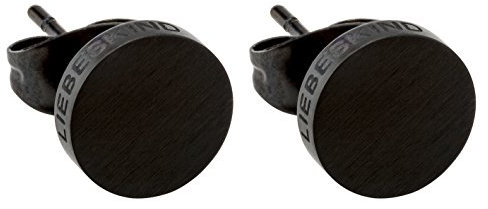 LJ-0067-E-07 LIEBESKIND BERLIN Ohrstecker Größe 7 mm in Edelstahl, IP Black …