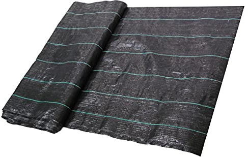 EXCOLO 30m² Schweres Bändchengewebe 150g/m² Unterbodengewebe wasserdurchlässig gegen Unkraut Unkrautvlies Gartenvlies mit UV-Schutz – Reißfeste Mulchfolie - Unkrautfolie (30m³ (30m x 1m))