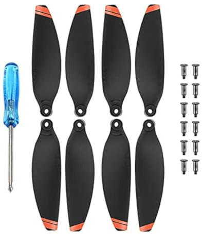 Hsthe Sea 8 x Propeller Replacement Set Propellers Spare Part for Drone, Silent Flight Accessory, Small Size Quiet Flight Powerful Thrust, for DJI Mavic Mini (Set)