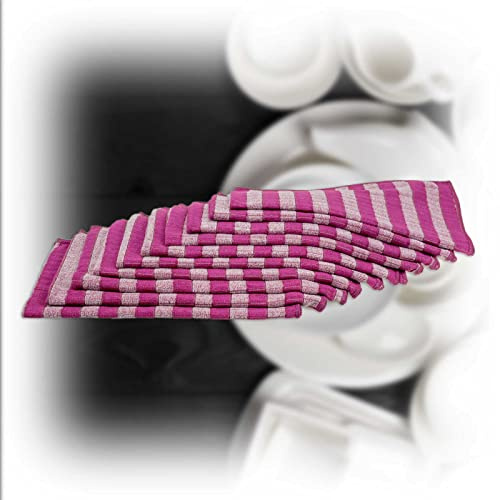 RESPEKT Mikrofaser Bamboo, 10tlg Geschirrtücher-Set, 60x40cm, Das Original aus dem TV!!! (pink)