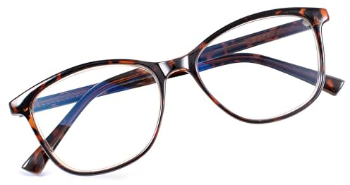 Madison Avenue TR90 Lesebrille für Damen, Blaulichtfilter Brille Damen, Anti-Glanz Computerbrille, Metallscharnier Brille Blaulichtfilter