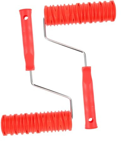 SEWOART 2stücke Teiliges Struktur Geprägte Wandfarbe Farbroller Für Muster Strukturputz Wiederverwendbarer Malerroller Für Textur-effekte Bei Wanddekoration Und Diy Malerarbeiten