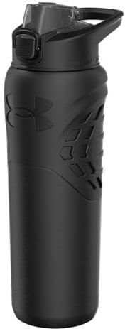 Under Armour Bottiglia d'acqua isolata in acciaio inox, moschettone a prova di perdite, per bambini e adulti, tutti gli sport, palestra, 680 ml
