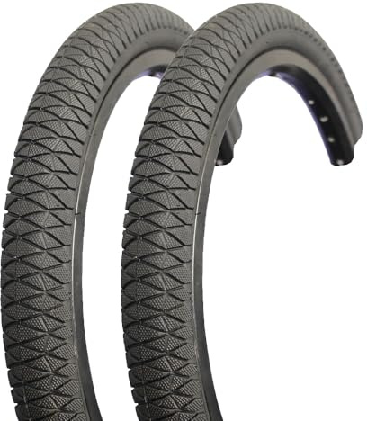 2X BMX Reifen 20 Zoll 50-406 Paar Fahrradreifen Strassenprofil 20x1,95