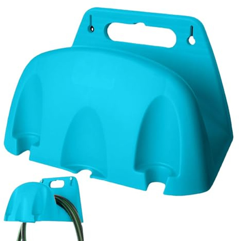Soporte de manguera de agua, soporte de pared para manguera de jardín, colgador de manguera resistente, soporte de manguera de agua de montaje en pared al aire libre, colgador de tubería de riego
