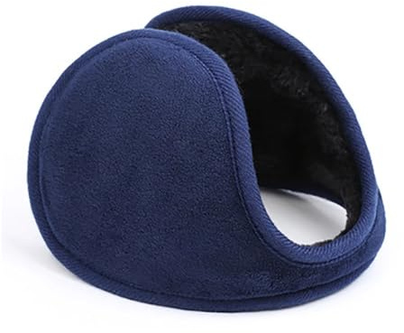 ERQIAO Thicken Winter Unisex Headphones Fleece Warmer Earmuff Warm Plush Cloth Ear Muffs Cover Earwarmers Earlap Warmer Ear Protector(NvBu)