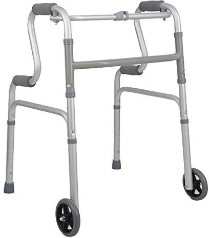 AYCDL Gehwagen, Aluminium Leichtgewicht Faltbare Gehhilfe Mobilitätshilfe Gehwagen Gehwagen Mit Abnehmbarem Rad Für Ältere Zuverlässige,