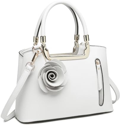 Miss Lulu Handtasche Damen Mit Blumen Henkeltasche Schultertasche Umhängetasche Elegant Kunstleder Retro Cross Body Tasche Damen