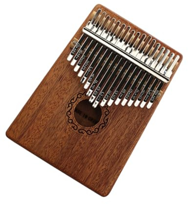 Mikinona Tasten Daumenklavier Kalimba aus Akazienholz Tragbares Finger Piano Musikinstrument für Anfänger Leicht Kompakt Einfache Bedienung für Rhythmus Koordinationsübungen