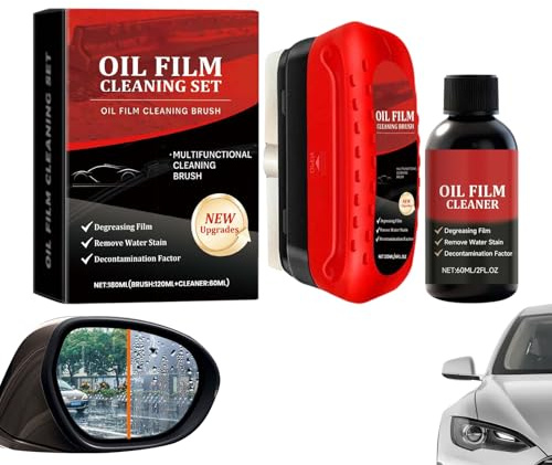 Brush for Film, Delicate Polishing Long Lasting and Universal – Car Windscreen Cleaning Kit with Stain Remover – for PP Leather MPV SUV Truck and Screen