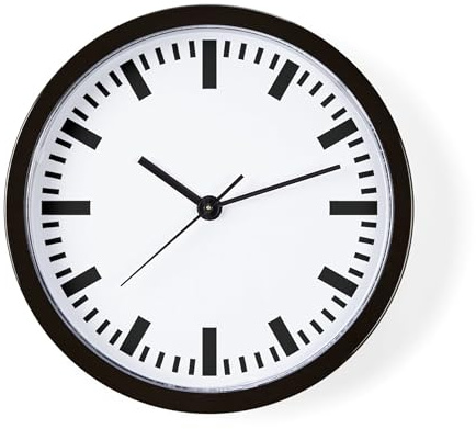 CafePress German Train Station Clock 10 Wall Clock for Livingroom, Kitchen, or Office