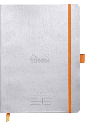 Rhodia 117781C Meeting Book A5+ 80 Blatt silber