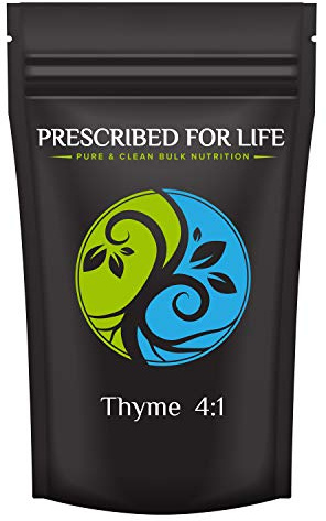 Prescribed For Life Thyme Powder 4:1 | Ground Thyme for Cooking, Seasonings and Thyme Tea | Rich in Vitamins | Vegan, Gluten Free, Non-GMO, Soy Free - Thymus vulgaris (2 kg / 4.4 lb)