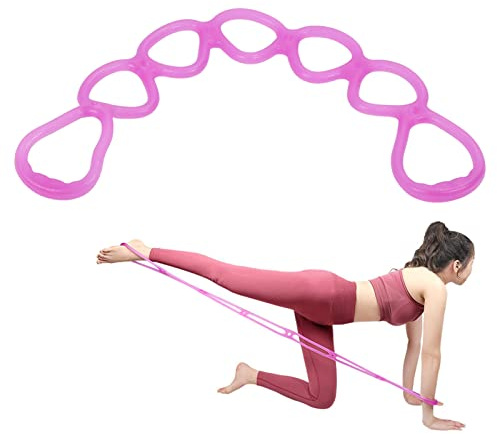 Agatige Corde De Traction De Forme Physique, Bande De Résistance De Formation De Yoga Élastique Multifonctionnel 7 Bandes De Trous Bandes De Résistance De Fitness Pour La Salle De Gym Domicile(Violet)