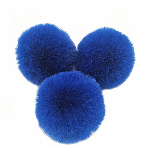 10 pezzi 8 cm Pompon in pelliccia sintetica conici, palline di pelliccia sintetica in peluche per cappelli, accessori per artigianato fai da te, decorazioni, portachiavi, portachiavi per donne