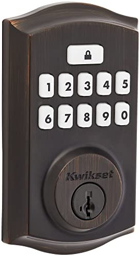 Kwikset 9260TRL-11PS Tastiera SmartCode Tradizionale Serratura Elettronica SmartKey Finitura Bronzo Veneziano