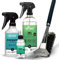 bio-Chem - Profi Set 5 Prodotti per la Pulizia di Barbecue e forni - Smacchiatore per resine e bruciature - Detergente per superfici di Barbecue, forni e Griglie - Olio per la Cura, Spazzola e Spugna