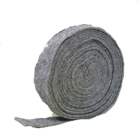 Yurosiay 5m×3cm Filzband Bastelfilz Band Filz Geschenkband Schleifenband Topfband Filz Stoff Basteln DIY Filzband Bastelfilz für Weihnachten Hochzeit Dekoration DIY Basteln Patchwork Grau