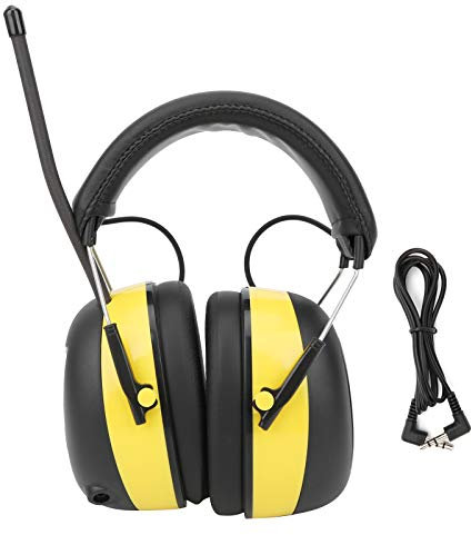 Casque anti-bruit, casque électronique à réduction du bruit, casque de sécurité NRR 30 dB, auditive, stéréo numérique, radio AM FM, casque antibruit, prise d'entrée intégrée,