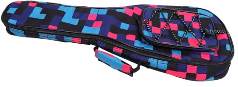 23 Zoll Ukulelentasche Aufbewahrungstasche für Musikinstrumente | Doppel Schulter Rucksack, Handtragegriff, Oxford Gewebe, Große Kapazität, Fein Verarbeitet und Sauber Vernäht