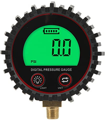 Digital Pressure Gauge, 3-255Psi/18Bar/18Kgf, Universal High Accuracy Tire Digital Gas Pressure Gauge for Car SUV Truck Bus Motorcycle