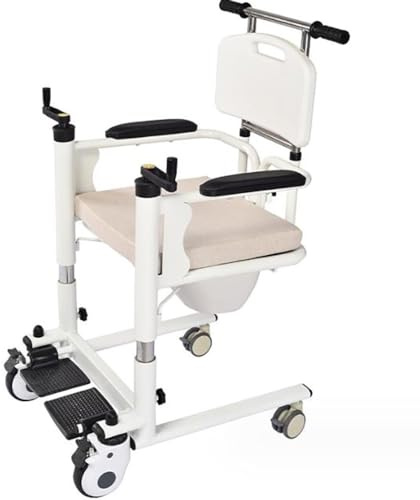 multifunktionaler Patientenlift-Transferstuhl,Tragbarer Patientenlifter,Manueller Aufzug,Transfer-Rollstuhl-Hebebühne,für ältere Menschen Transferhilfe A