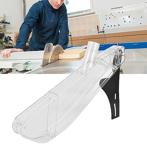Yabound Table Saw Protective Cover, Table Saw Guard, 4‑10in Acrylic Table Saw Protective Cover Protection Case Blade Guard for Woodworking
