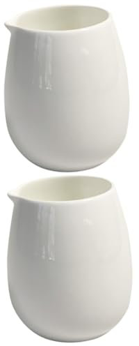Alipis 2 Piezas Jarra De Leche De Café De Cerámica Taza Para Espumar Crema Jarra Contenedora De Leche Crema De e Jarabe a La Antigua Para Espumar e Contenedor De Cafe