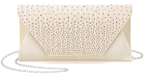 DTGN Evening Bags Clutch Purses for Women Formal, Purse Handbag Crossbody Bag Rhinestone Shoulder Bag for Wedding Party