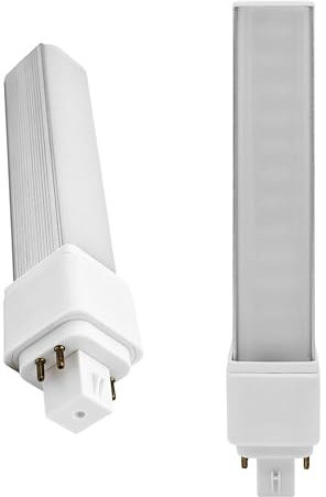 QLEE G24q 4pin Glühbirne Retrofit GX24Q LED PL-C Ersatz der Einbauleuchte Konventionell 18W 4P G24Q-2 Gx24Q-3 G24Q-1 1400 Lm 314° DrehenG24Q Grüne Badezimmerlampe 6000k 2er Pack Bypass-Vorschaltgerät