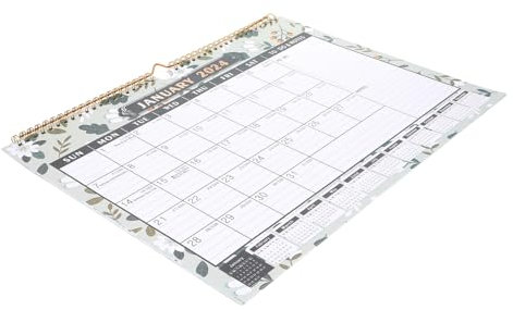 SHINEOFI Wandkalender 2024–2025 Monatlicher Wandkalender Englische Daten Urlaubsplanungskalender