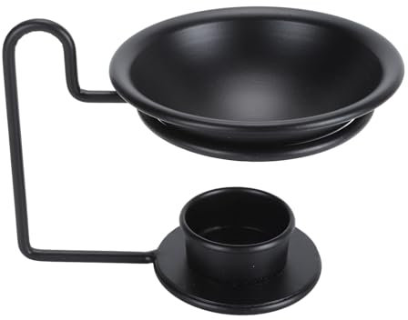 Metallölbrenner Wachswärmer, Metall Teelicht Kerzenhalter Ölbrenner, Duftwärmer Aromatherapie Wachs Kerze Torte Brenner ätherische Ölwärmer für Wohnzimmer -Spa -Meditation (Arched)